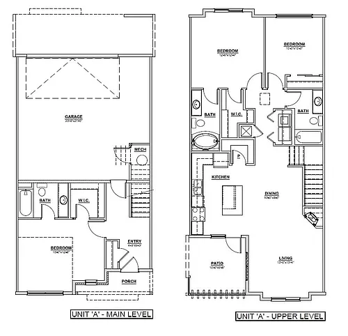 Floor plan Boulder Townhome