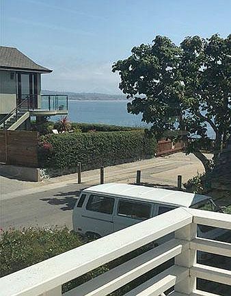 Ocean view from deck off living room