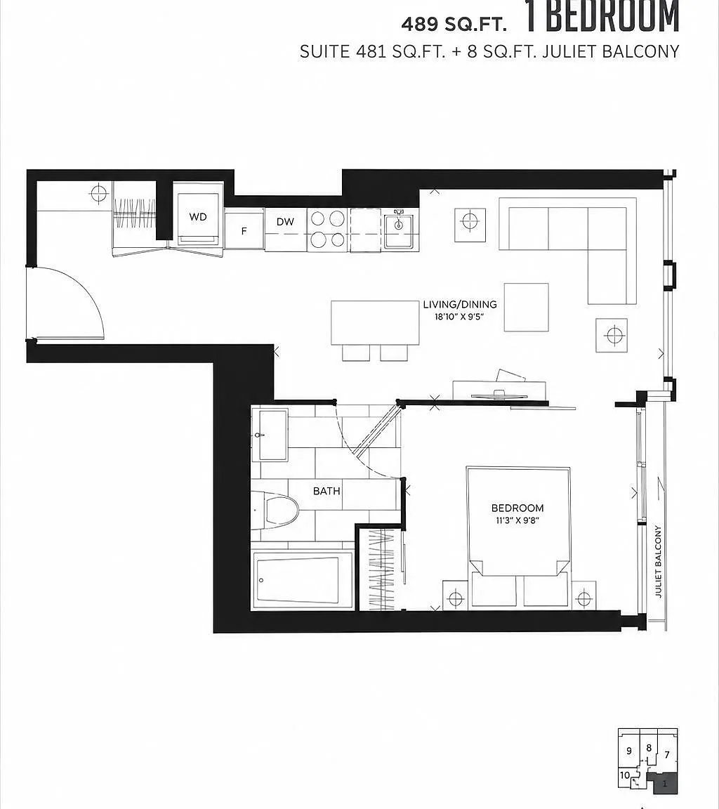 1 bed, $2,330 — Photo 1