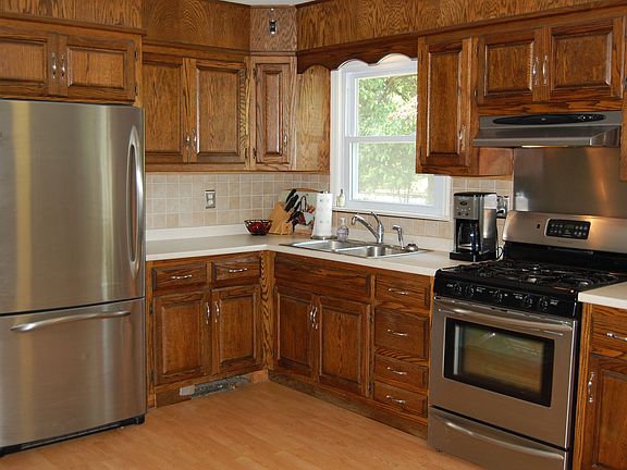 Stainless steel appliances.