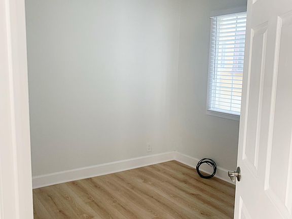 small bedroom. Fits a queen size or full size bed and small side table.