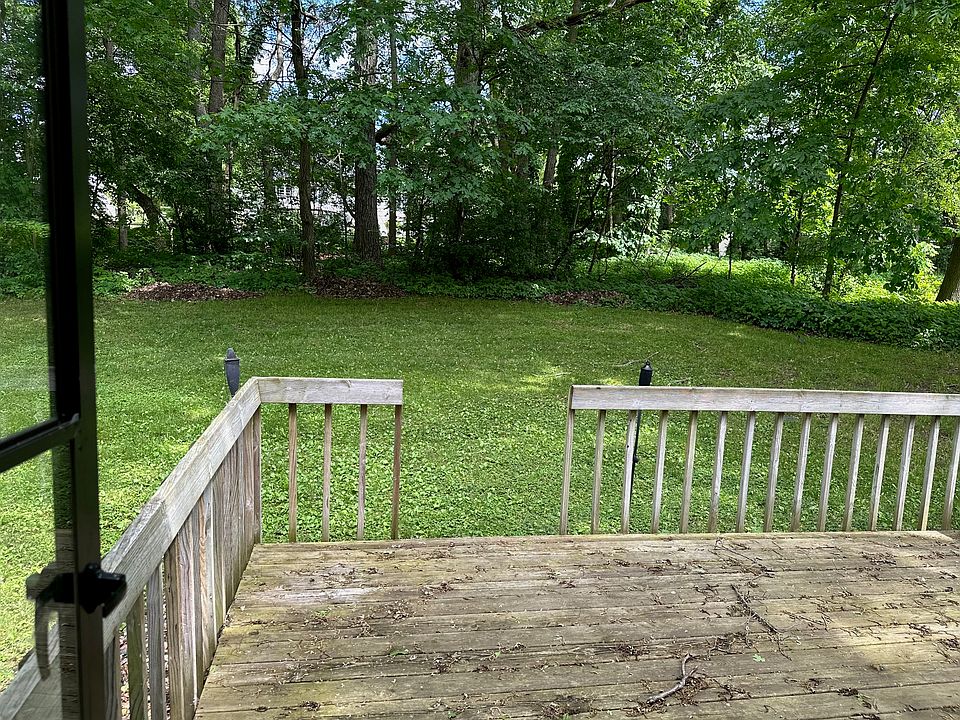 Back deck and yard