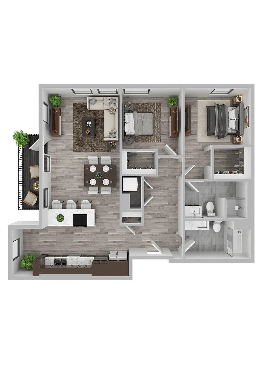 Floor plan Broadrock - 2 Bed C4 (Diamond)