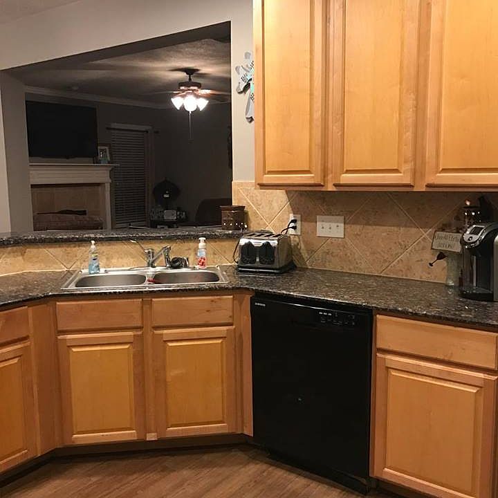 Kitchen open to living
