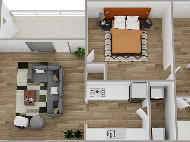 1 Bedroom | 1 Bath | 667 SF | Renovated 1 Bedroom | 1 Bath | 667 SF | Renovated