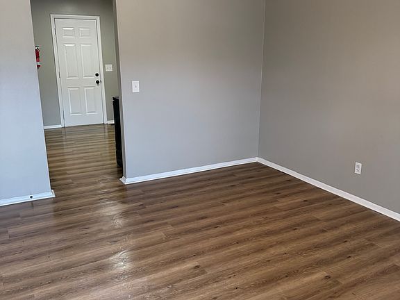 Living room leading into kitchen