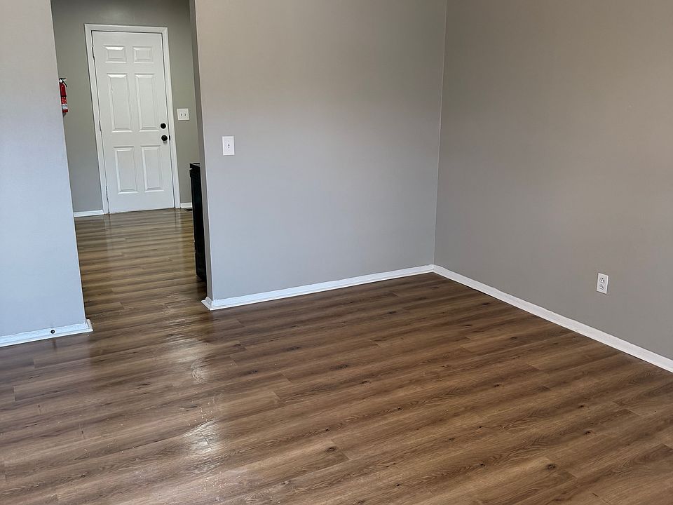 Living room leading into kitchen
