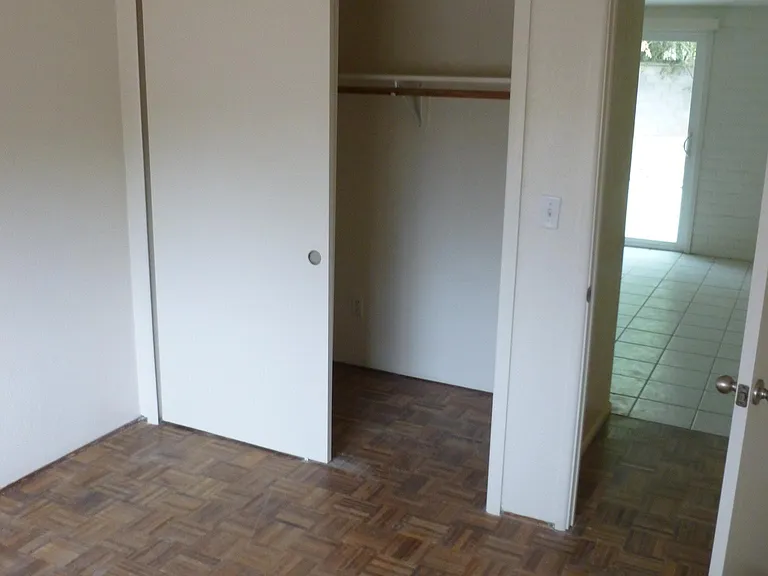 Bedroom with hardwood floor