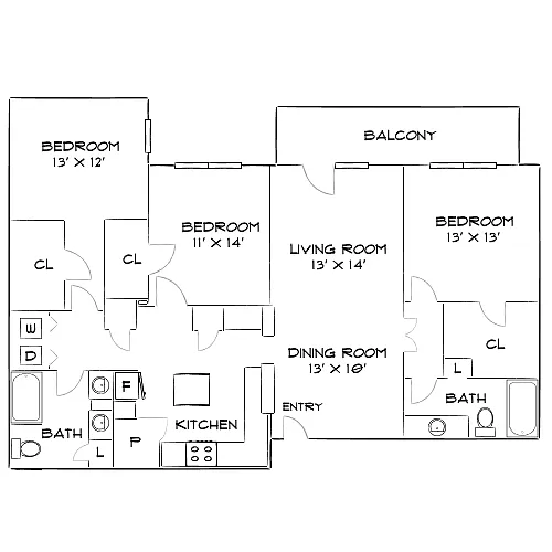 Floor plan Design 3A