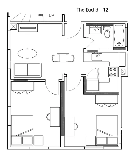 Floor plan 2BR