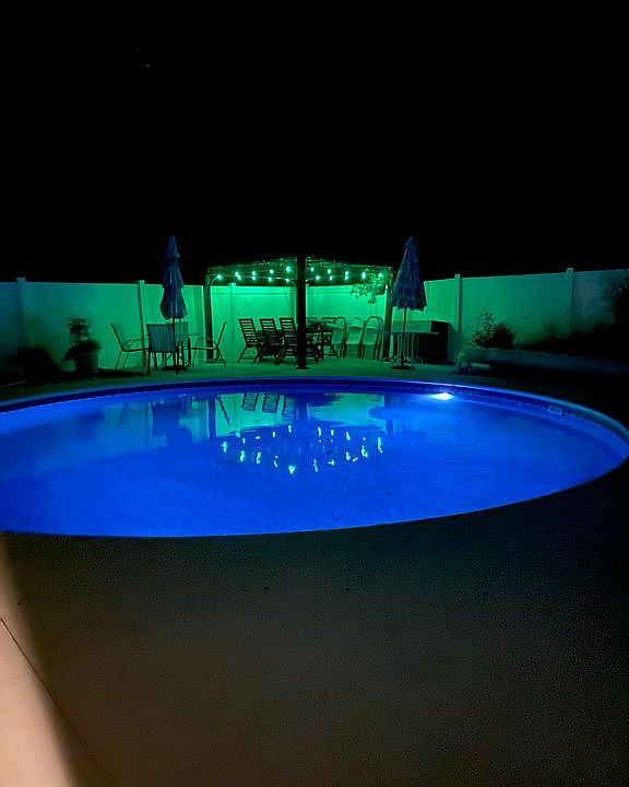 September in a heated pool!