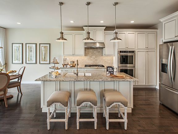 Gourmet kitchen with granite countertops and stainless steel appliances