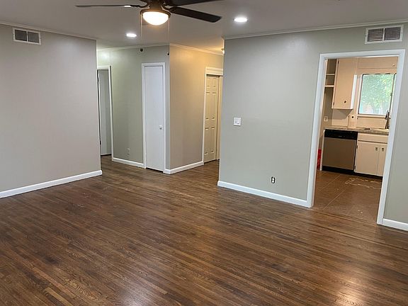 Living room to kitchen and hallway