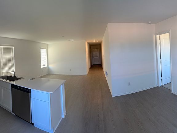 Living Area, Kitchen, Dining Space