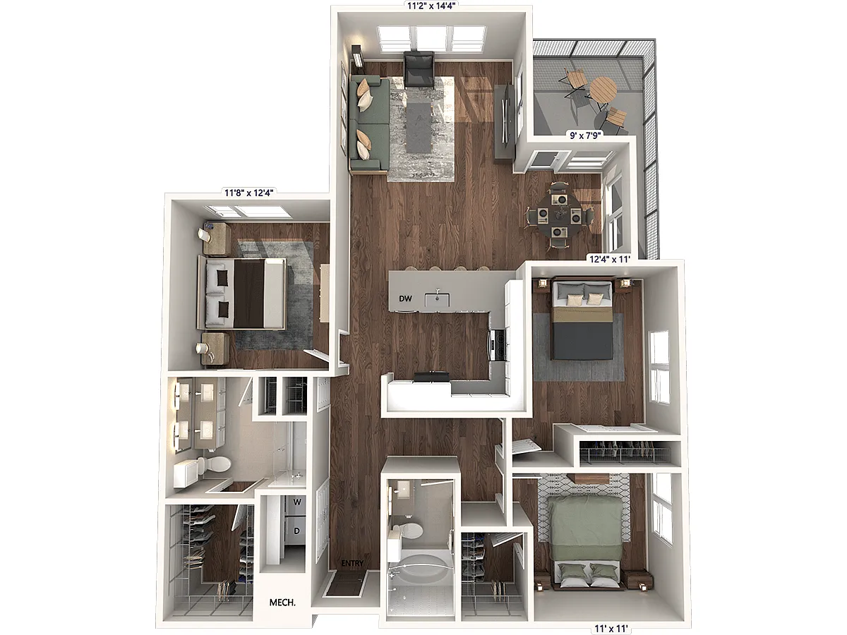 Floor plan C1 - Finish Package 2