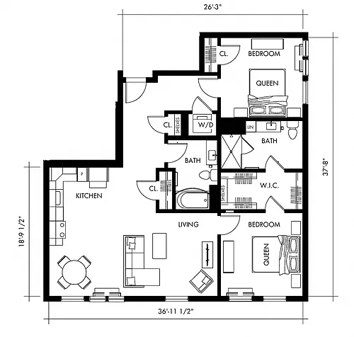 Floor plan Beta5T