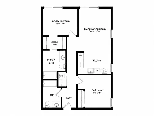 Floor plan 2BR-A
