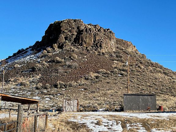 Butte on property