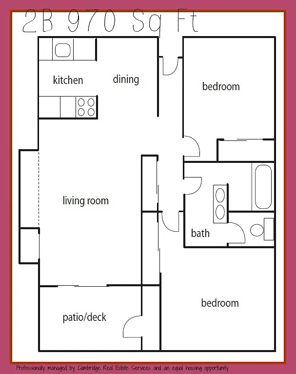 Floor plan 2BWD
