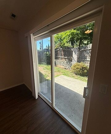 Living Area to L shape backyard