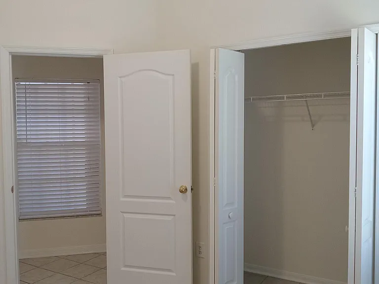 Smallest bedroom view to hallway. Large closet to the right.