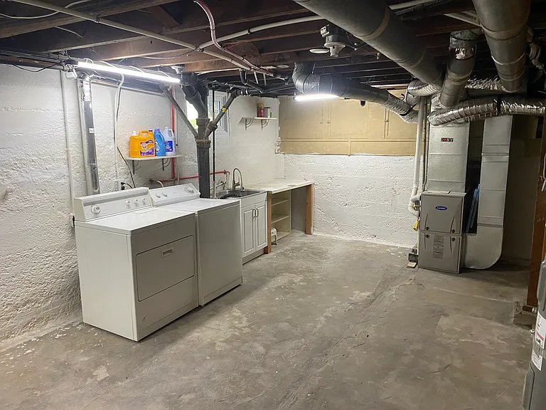 Basement laundry