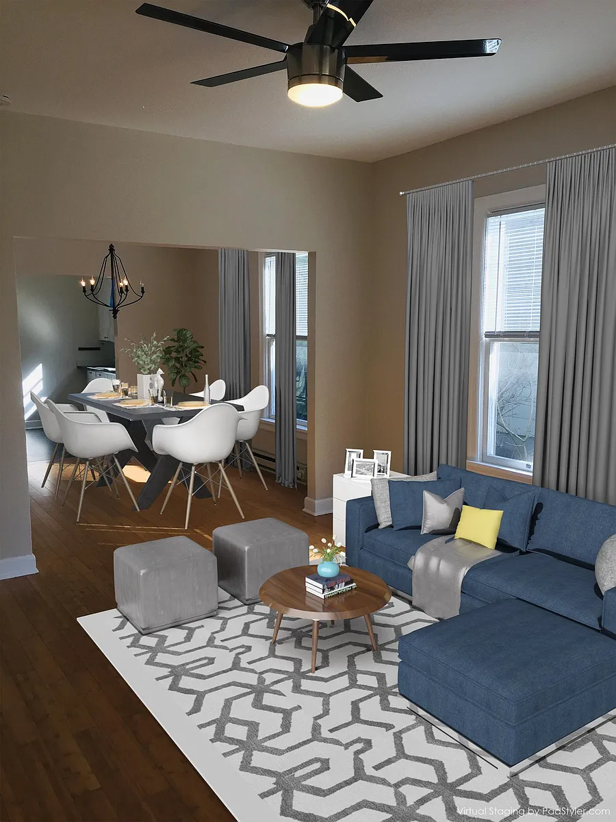 Virtually Staged - 615 N Alberta St #1