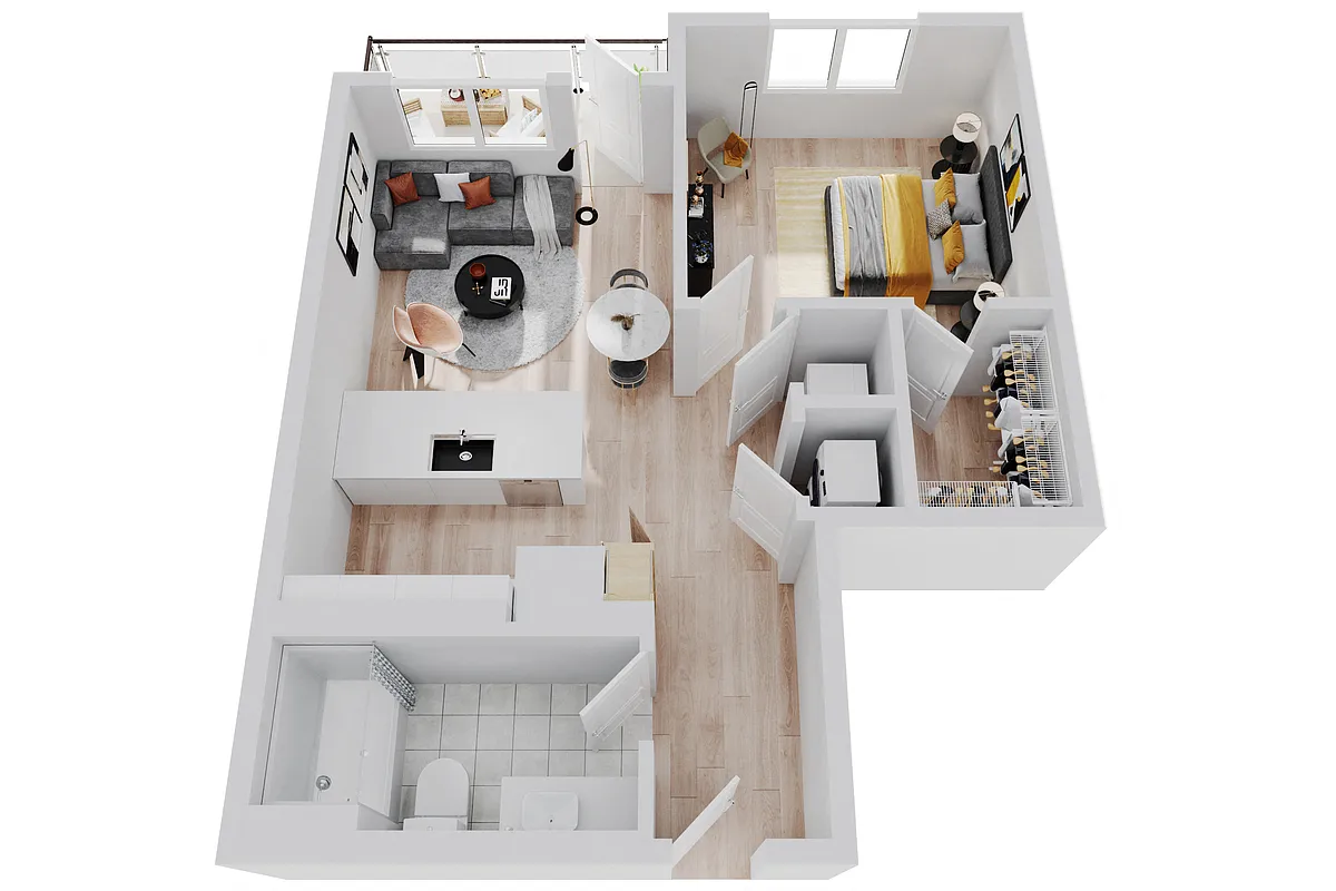 Floor plan 1x1A8