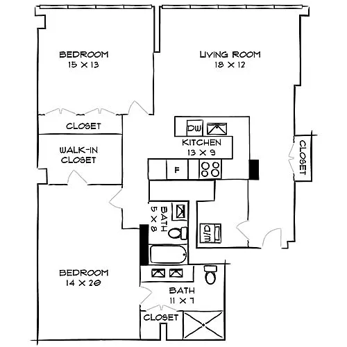 Floor plan Mural
