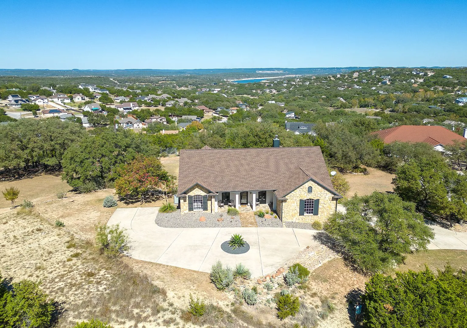 Fully Furnished Hilltop Retreat with Panoramic Lake Travis Views — Photo 1