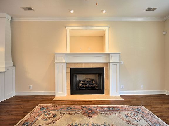 Fireplace in the living room.