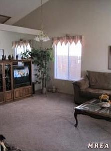 Living Room with Vaulted Ceilings