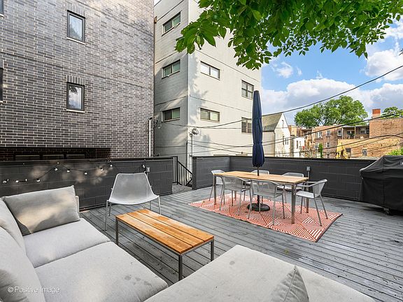 Private garage roof deck with Trex Decking