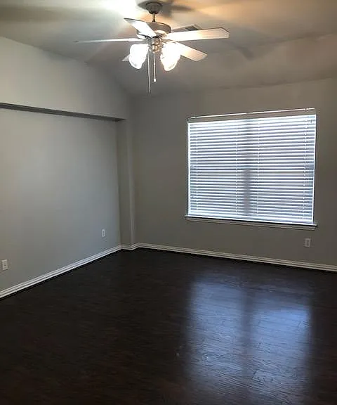 Huge master bedroom overlooking your charming backyard private patio.