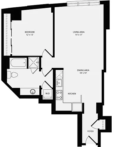 Floor plan 1 Bedroom O
