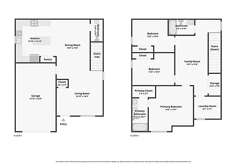 Floor plan Primary home