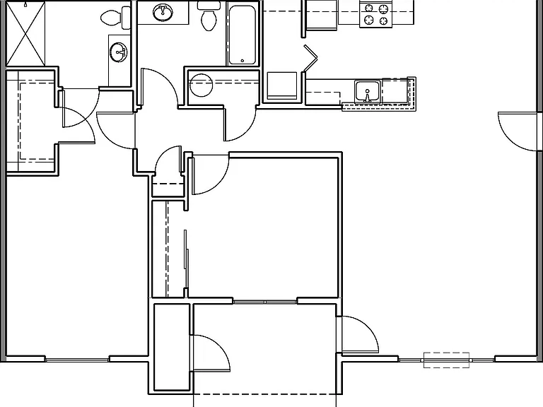 2A - 2x2 floor plan The McKenzie