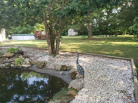 Back acreage with pond and pool