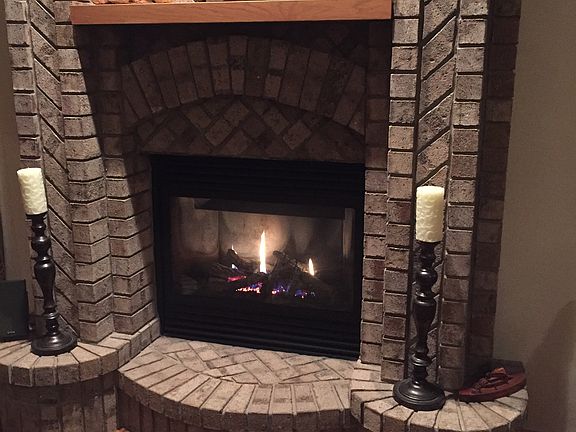 Gas fireplace is ready!