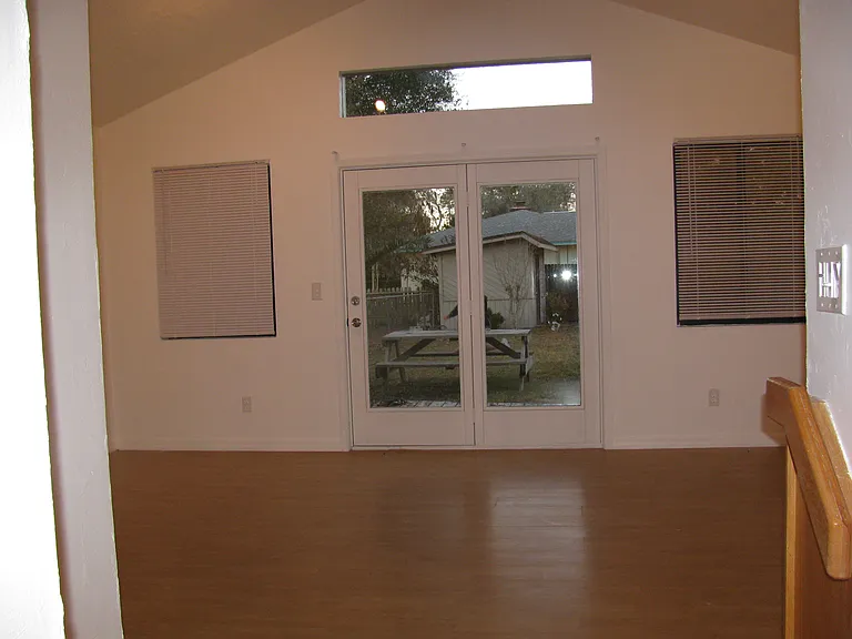 View from kitchen to living room