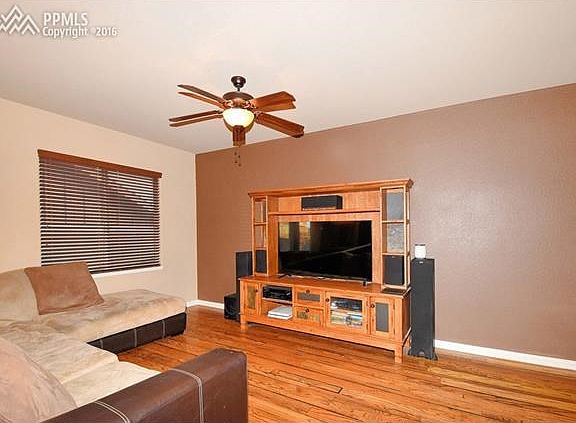 Living room has great room concept