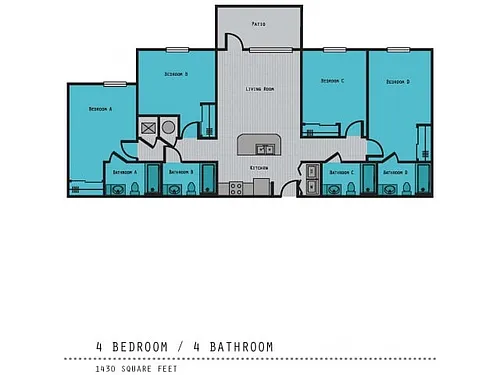 Floor plan 4x4C