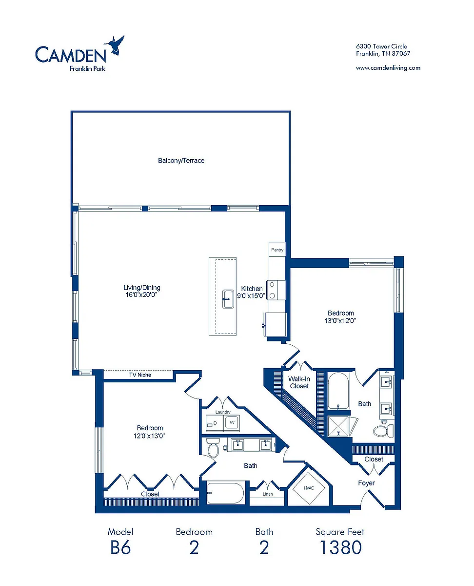 Floor plan B6