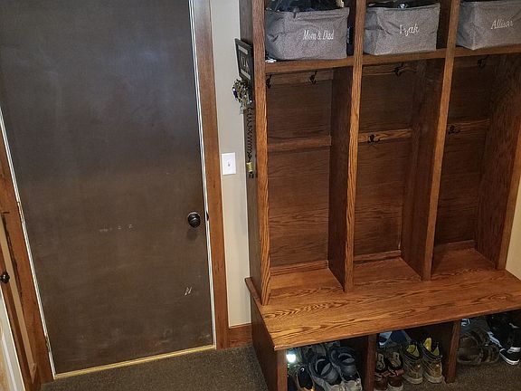 Mudroom out to garage