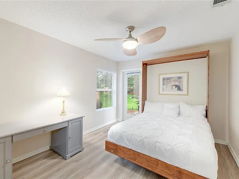 Guest bedroom with murphy bed.