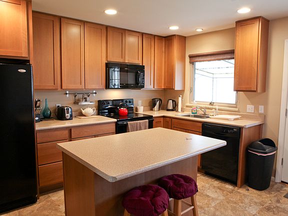Kitchen and door to back yard