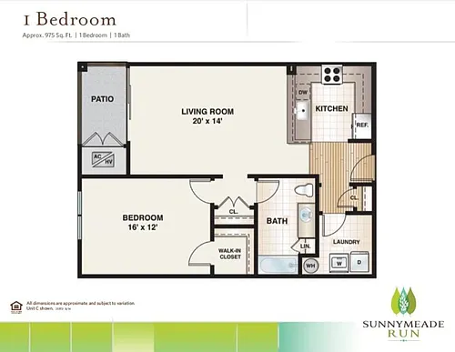Floor plan 1 Bedroom