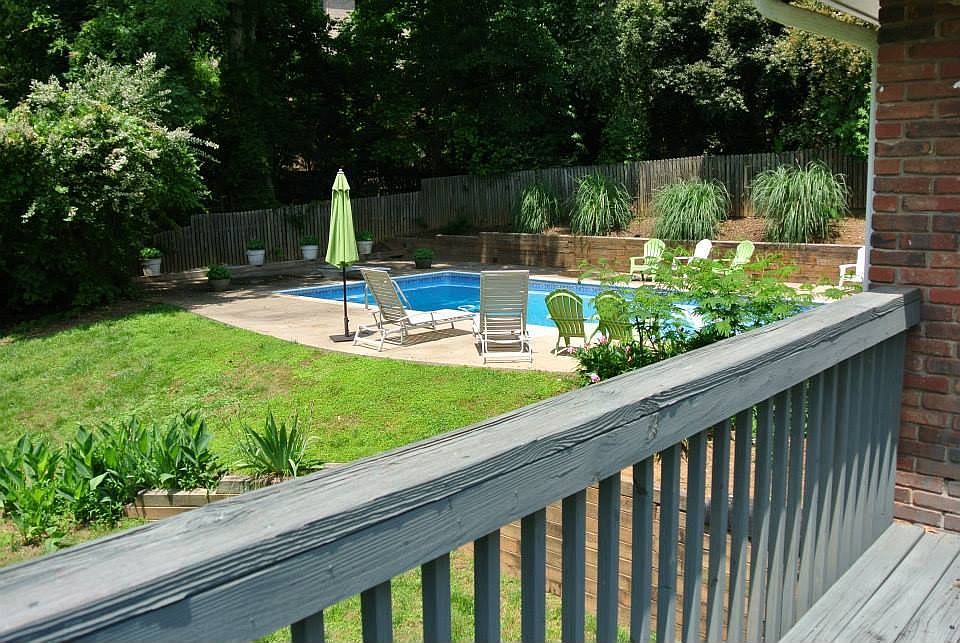 backyard view from deck