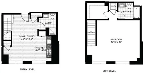 Floor plan 1 Bedroom JJ
