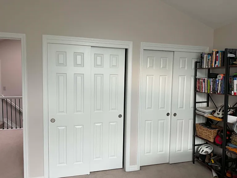 Bedroom includes two large closets.